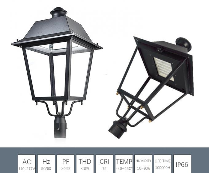 La lanterna eccellente della cima della posta di luminosità di vendite lumi caldi dell'oggetto d'antiquariato degli alti ha condotto la luce del punto del giardino